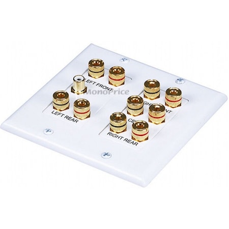 Monoprice Surround Sound Wall Plate 5.1 4012